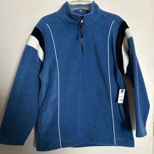 Arizona boys kids 10-12 zip-Up Blue fleece NEW